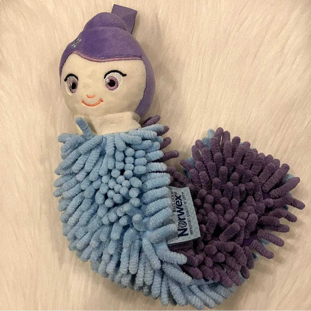 Norwex Mermaid Pet to Dry BacLock Microfiber Kids Bathroom Hand Towel Plush